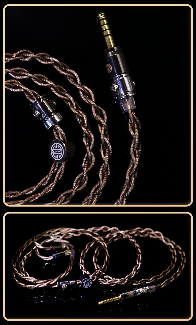 ขาย Hakugei Antiquity สายอัพเกรดหูฟัง 6N OCC ทองแดง+สายชุบเงิน แบบ Litz