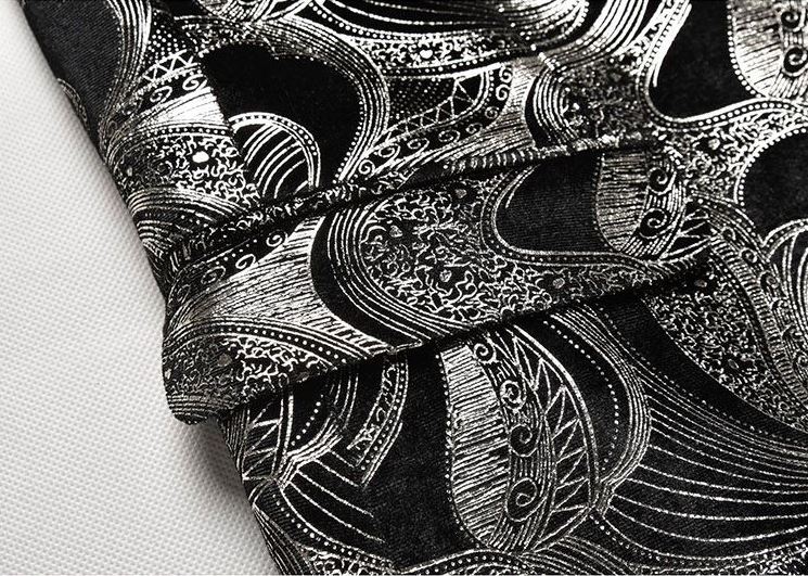 Pre-order ชุดสูทชาย ทักซิโด้ กระดุม2แถว แนวพิมพ์ลาย เนื้อผ้าดี