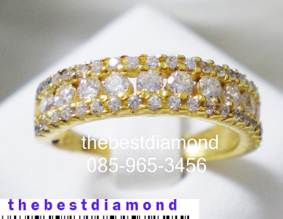 BR234 แหวนแถวperfect setting ดูดี มากๆ แหวนแถววงนี้สวยจริงๆ งานเรียบร้อย intrend วงไม่ใหญ่ ใส่ติดนิ้วได้ตลอดเลยค่ะ