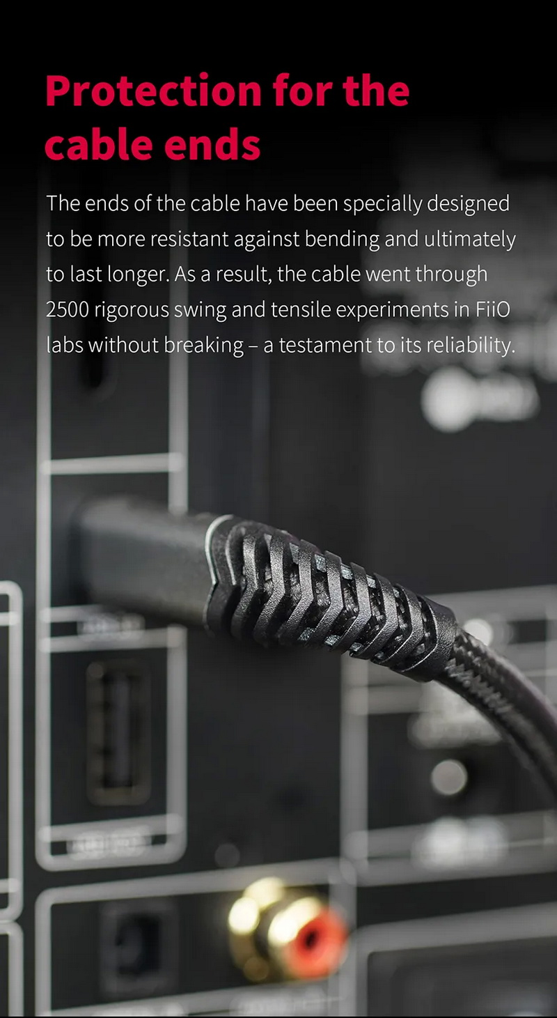 FiiO LA-TC1 สายชาร์จ/สายดาต้า USB TypeA เป็น TypeC สำหรับ เครื่องเสียง, DAC, PC, Smartphone