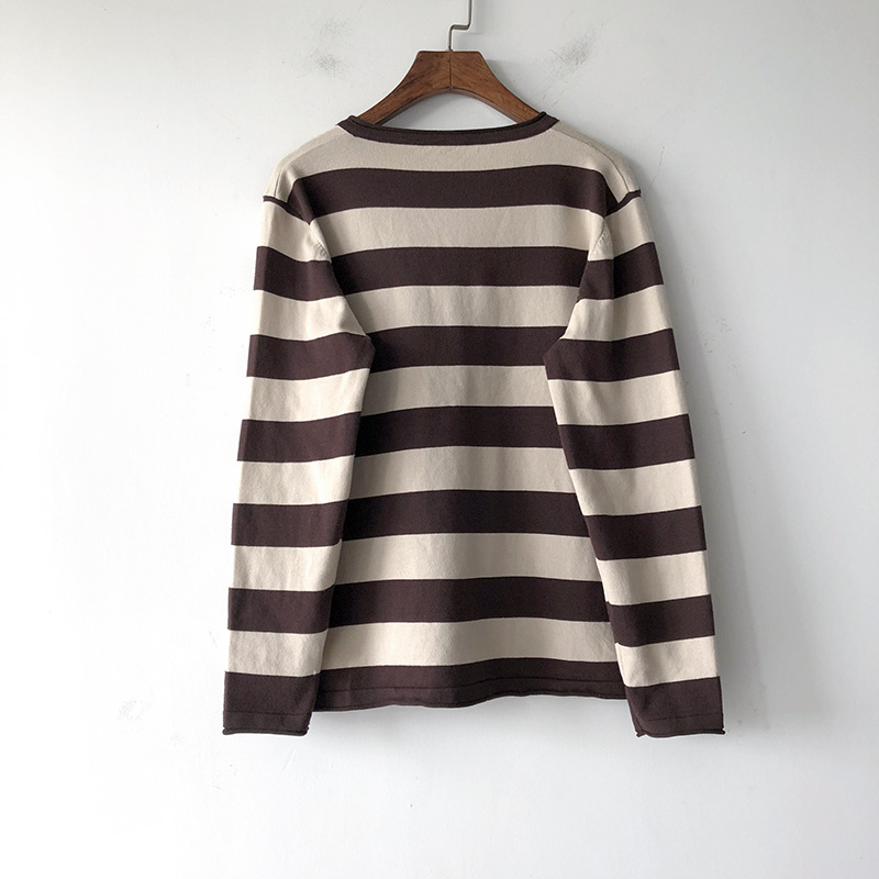 เสื้อยืดไหมพรมลายทาง