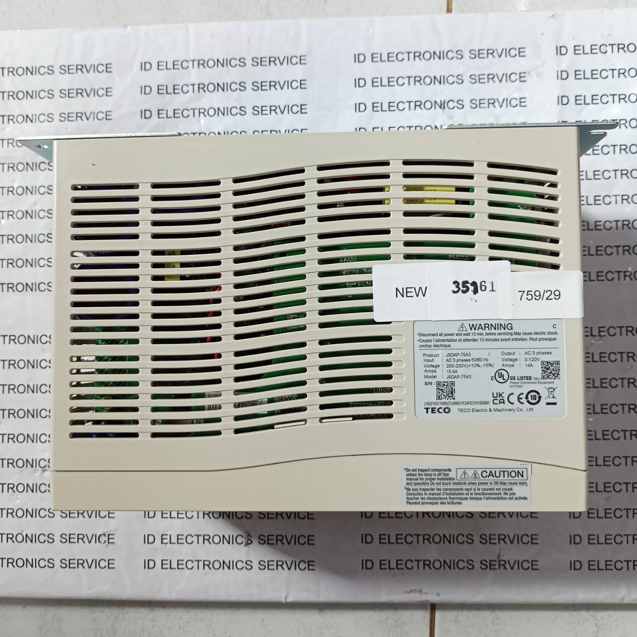 JSDAP-75A3 SERVO DRIVE " TECO "