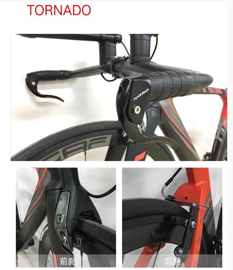 จักรยานไตรกีฬา JAVA TORNADO TT Triathlon bikes เฟรมคาร์บอน ล้อ DECA42, ชุดขับ 105 22สปีด