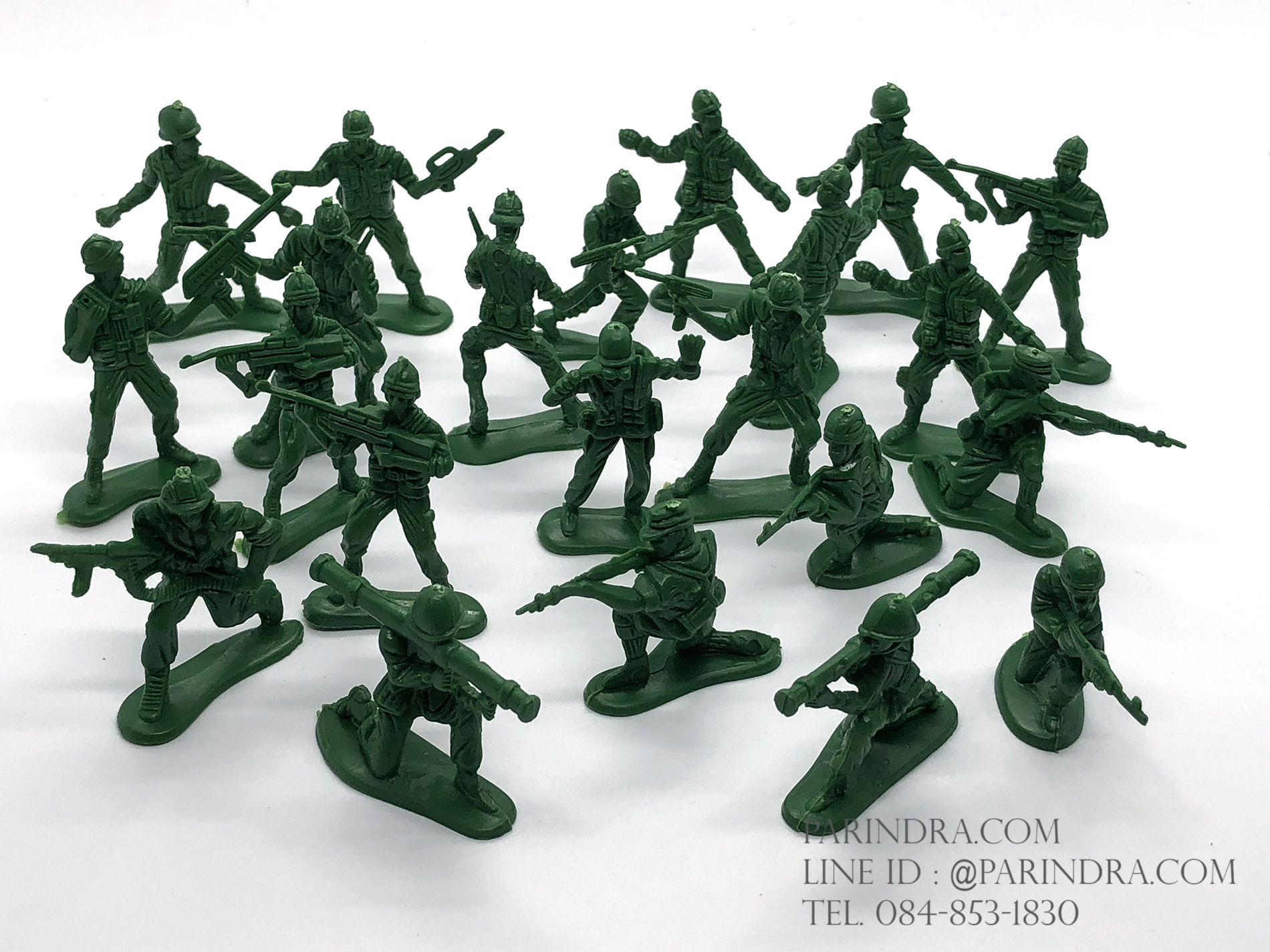 โมเดลทหารจิ๋ว สีเขียวทหาร