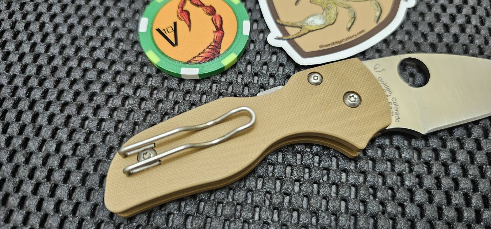 Spyderco REC EXCLUSIVE Lil' Native Coyote Brown G10, Satin 10V