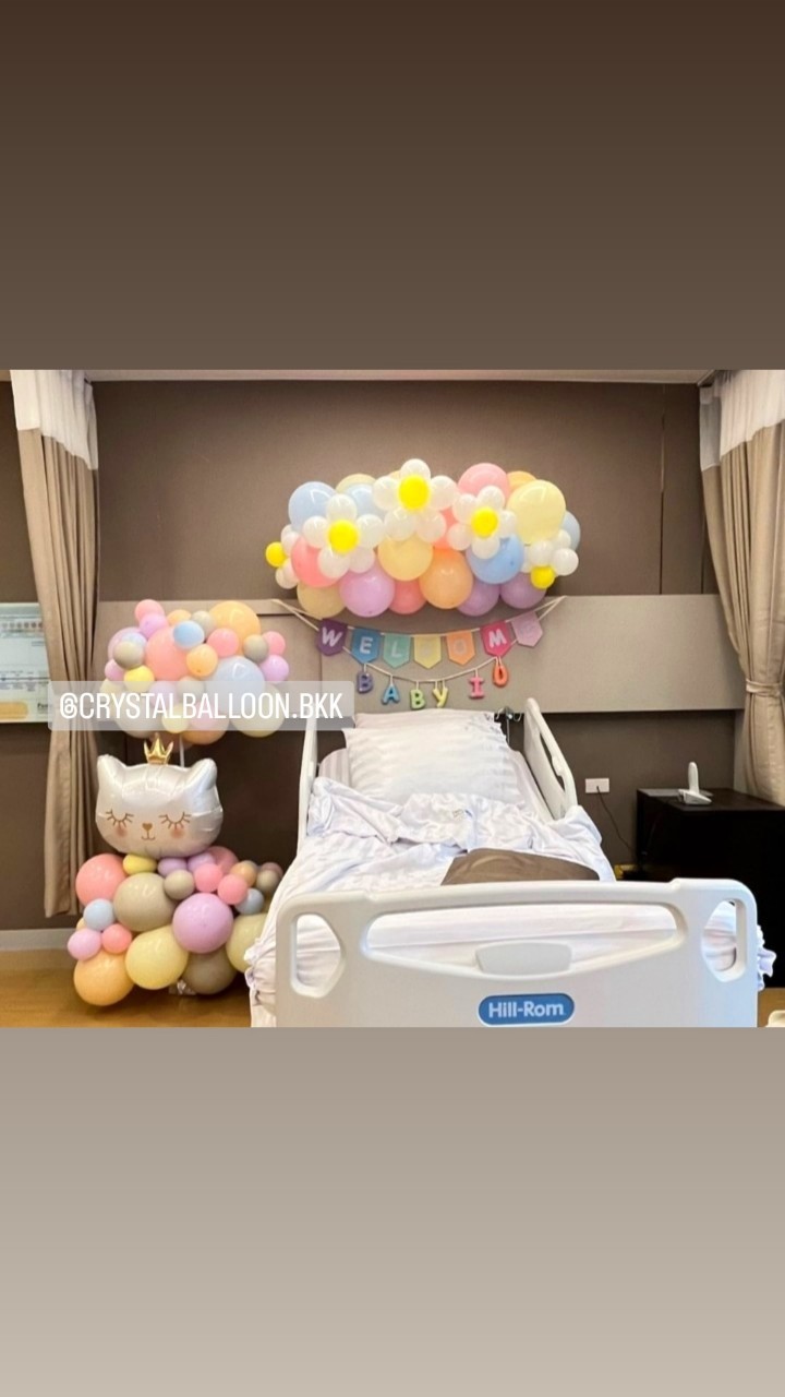 ลูกโป่ง Welcome Baby Organic 1 เมตร Theme พาสเทล พร้อม Mini Organic ฟอยล์แมว สีขาว Anagram 1 ชิ้น (ราคาไม่รวมป้ายธง) พร้อมตกแต่ง สามารถเปลี่ยนสีลูกโป่ง/เปลี่ยนฟอยล์ตกแต่งได้
