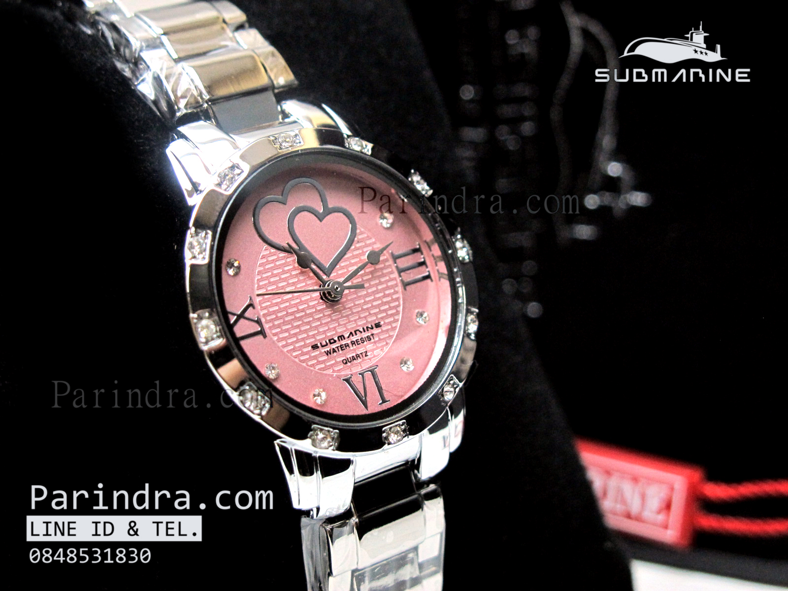 นาฬิกา U.S. submarine รุ่น J072L หน้าปัดชมพู