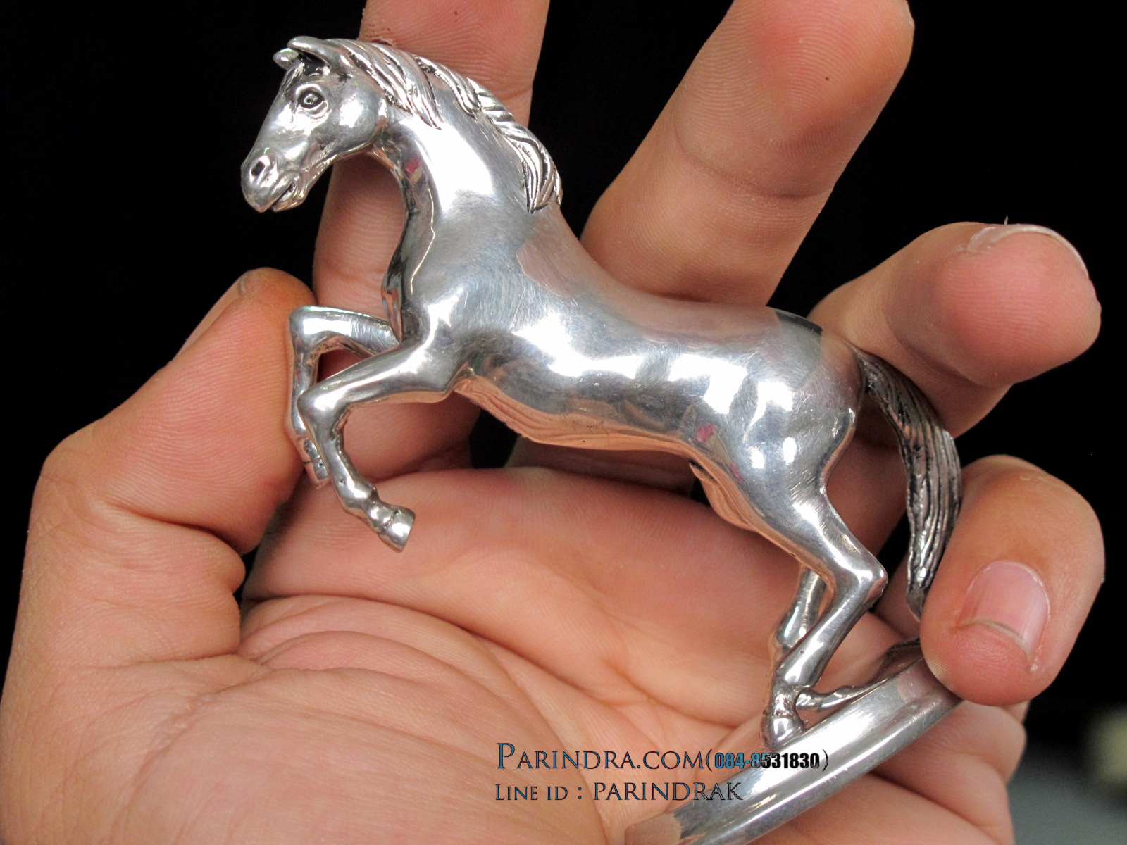 รูปหล่อรูปม้า จากโลหะ Pewter งานฝีมือคนไทย 100% (สวยมากๆคล้ายเนื้อเงินแท้)