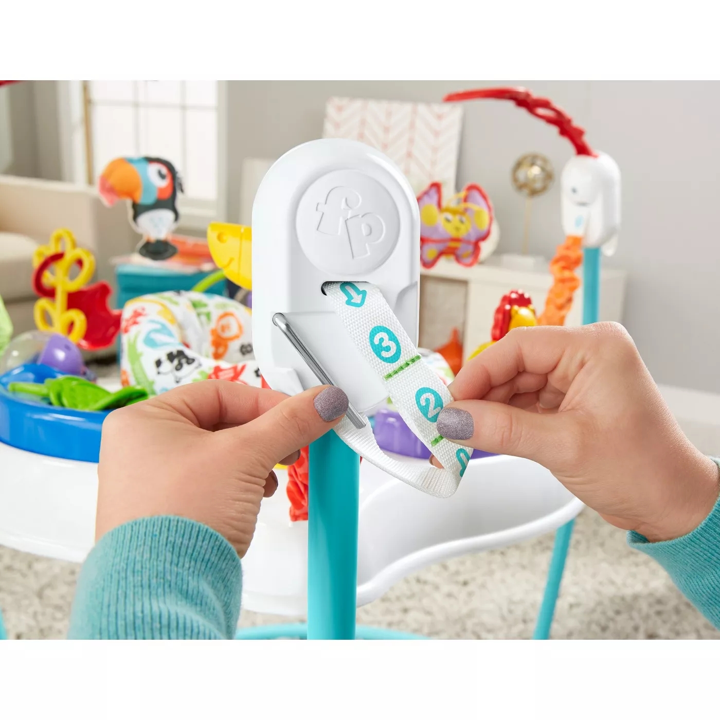 Fisher-Price Animal Activity Jumperoo จั้มเปอร์ รุ่นใหม่ พับเก็บได้ ของเล่นเด็ก ของเล่นเสริมพัฒนาการ ของเล่นเสริมทักษะ ยอดฮิตที่ทุกๆบ้านต้องมี