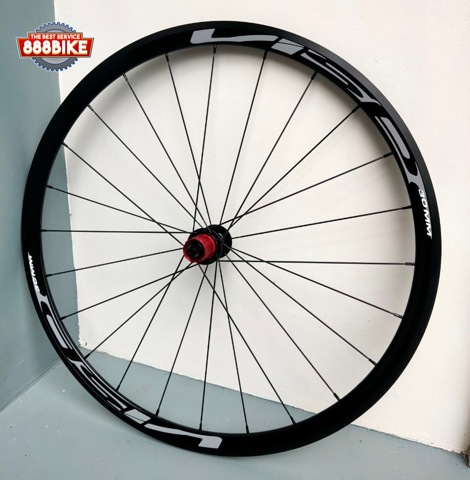 ชุดล้อเสือหมอบ VISP ALU A30 ดุมเซรามิค แบร์ริ่ง Visp Ceramic Bearing ซี่ลวดแบนแอโร่ Aero รองรับโม่ Shimano 8-11สปีด