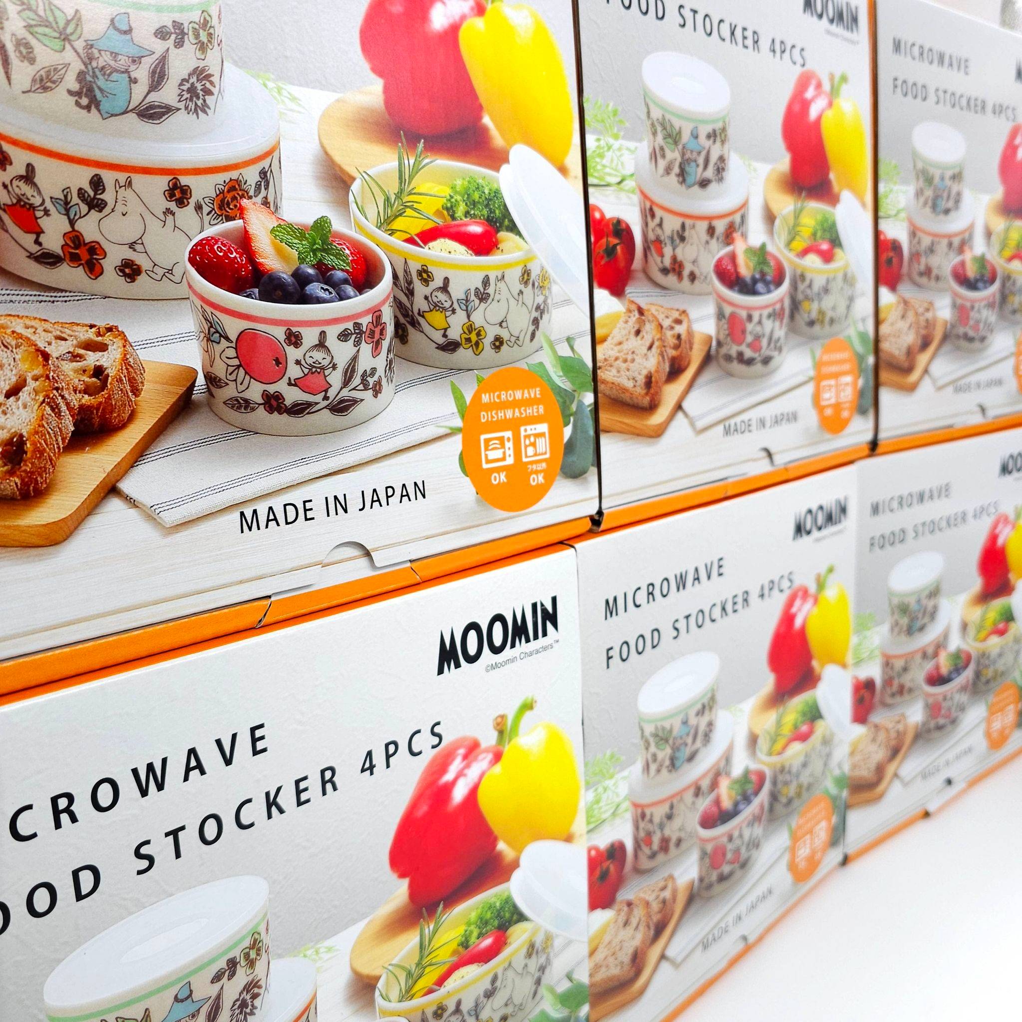 Moomin ชามเข้าไมโครเวฟได้ set 4 ชิ้น