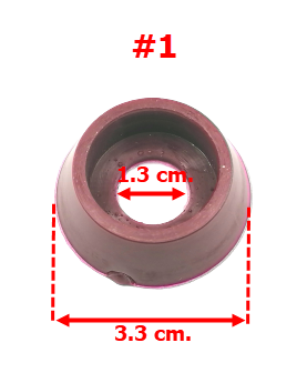 ยางรองเบ้าลูกปืน #608 สำหรับพัดลม มิตซู16"(สีน้ำตาล)
