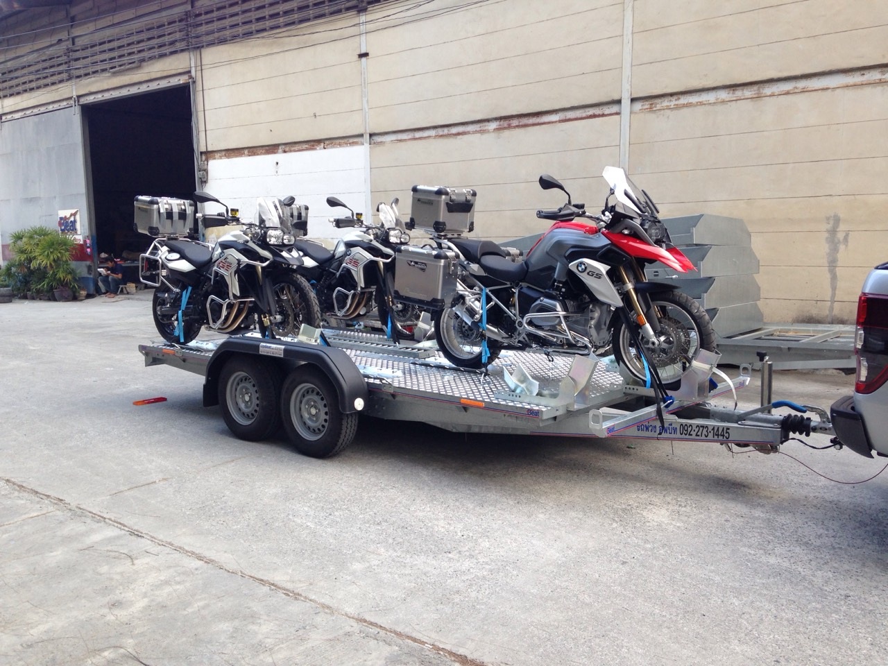 รถพ่วง อัพบีท UPBEAT Dirt Bike JR. BIKE rail motorcycle trailer, 2 BIKES