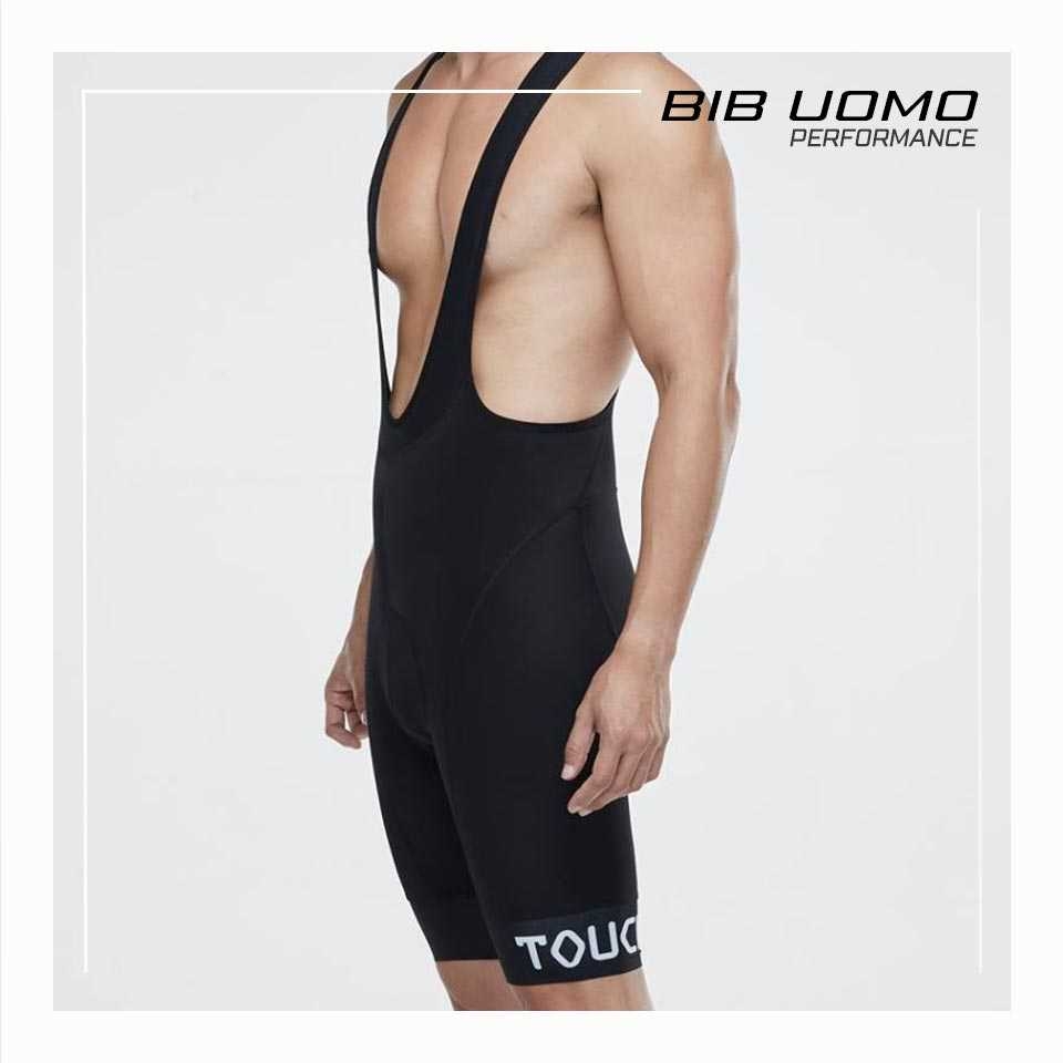 กางเกงเอี้ยมขาสั้น กางเก่งปั่นจักรยาน Touch UOMO BIB SHORT Cycling Short มีไซส์ XS/S/M/L/XL