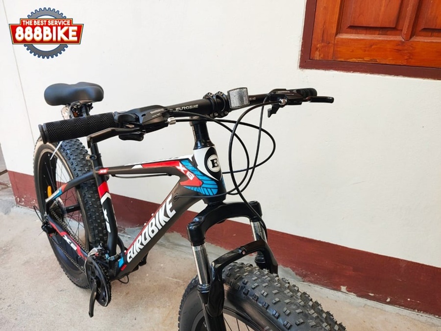 จักรยานล้อโต EUROBIKE FT-X6 เฟรมอลูมิเนียม ขนาดล้อ 26 นิ้ว เกียร์ชิมาโน่ 21 สปีด