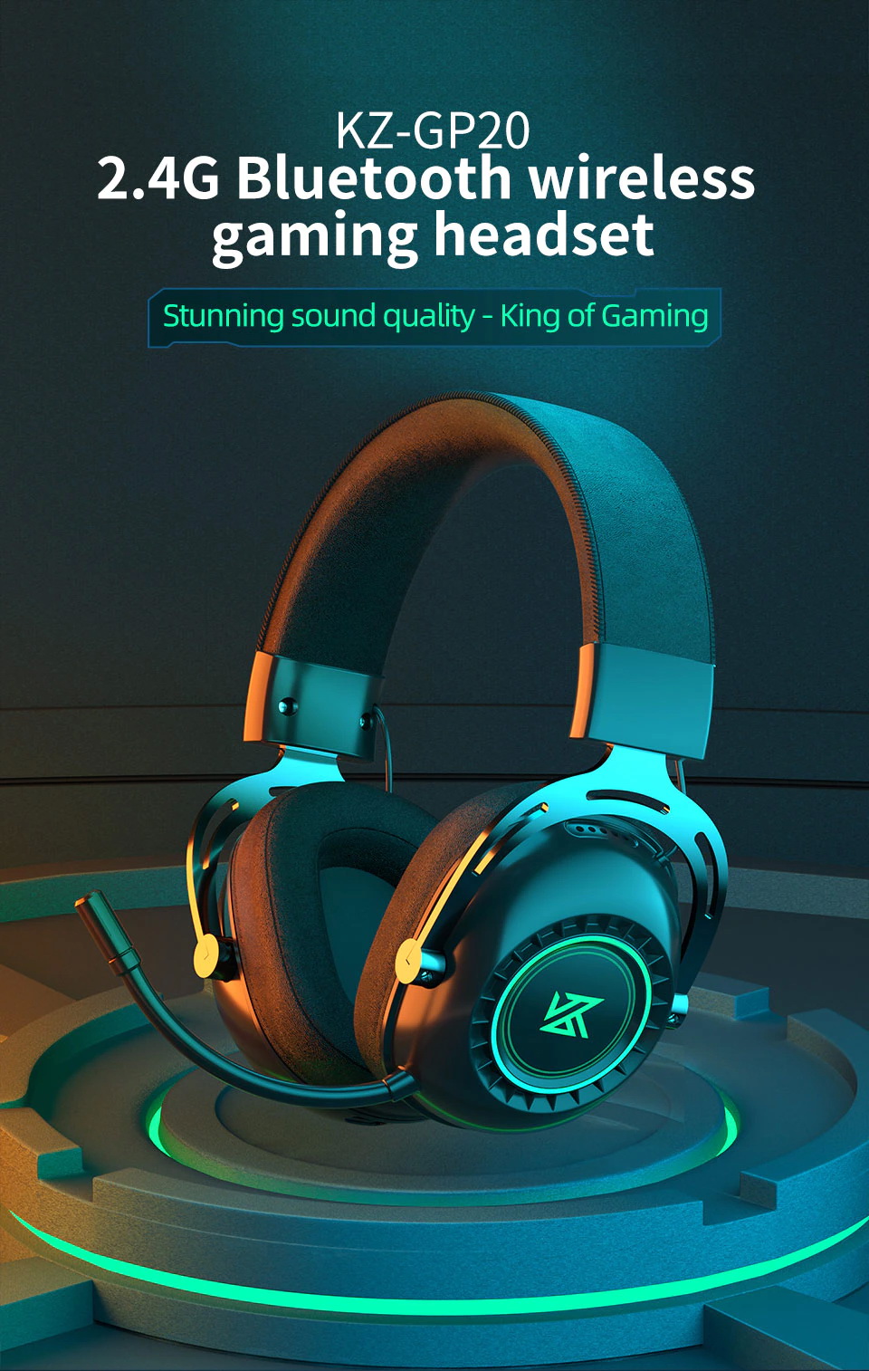 ขาย KZ GP20 หูฟัง Wireless Headphone ราชันย์แห่งเกม ประกันศูนย์ไทย