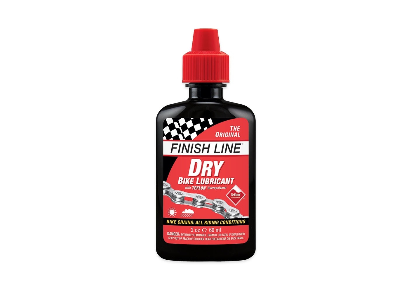 น้ำมันหยอดโซ่ หล่อลื่นแบบแห้ง FINISH LINE DRY LUBE (ฝาแดง)