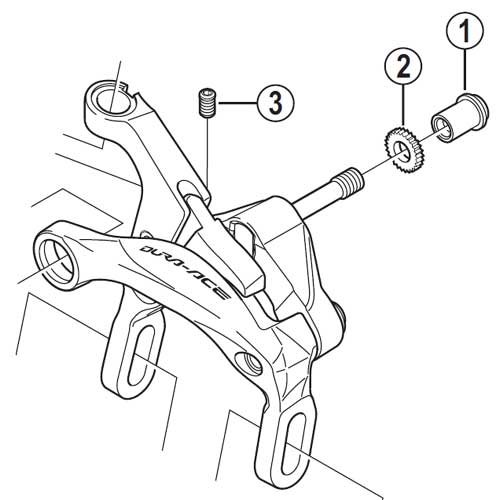 น๊อตก้ามเบลค BR-9000/7900/6700, PIVOT NUT, 32.0MM, 27.0MM, 18.0MM