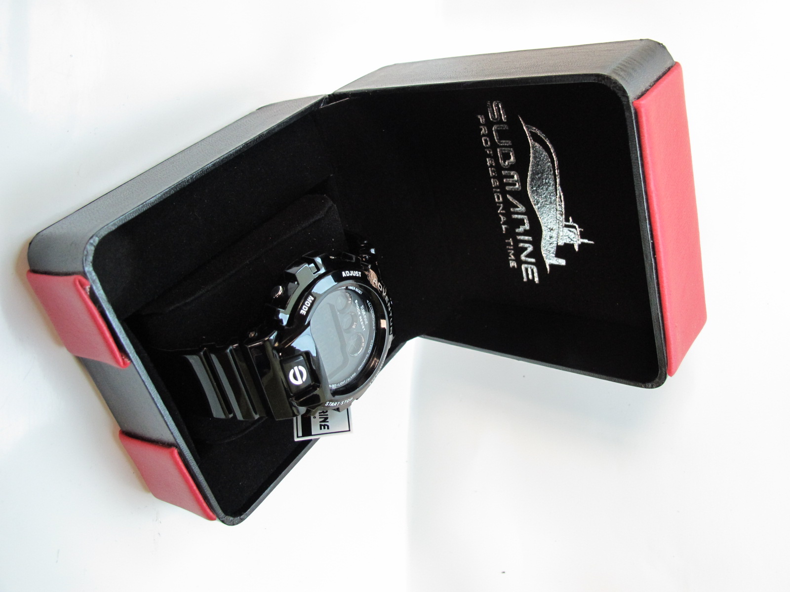 กล่องนาฬิกา US submarine Professional Time สีดำแดง Premium Box ของแท้ 100 %