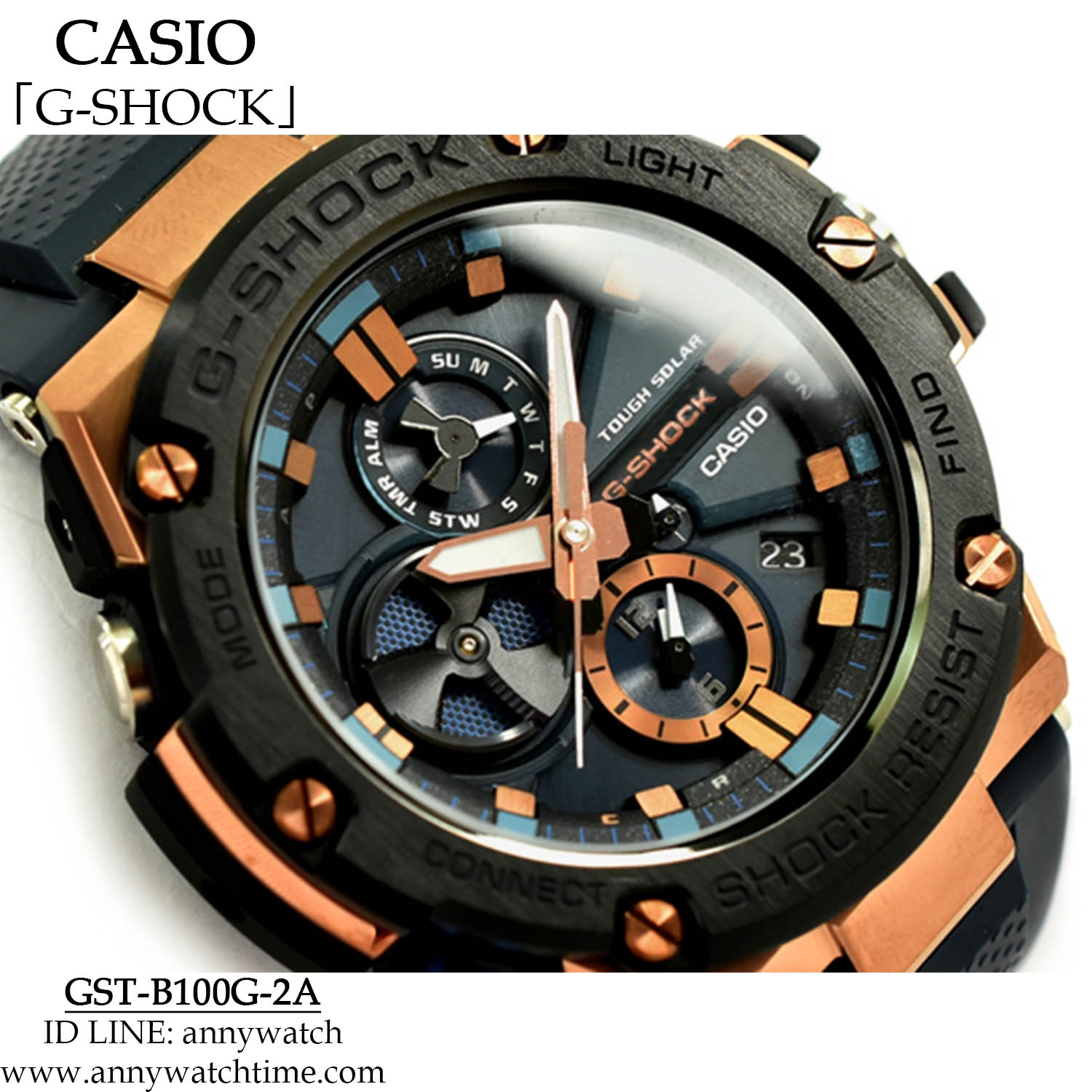 G-SHOCK GST-B100G-2A - จำหน่ายนาฬิกาของแท้ 100% รับซ่อมนาฬิกา 