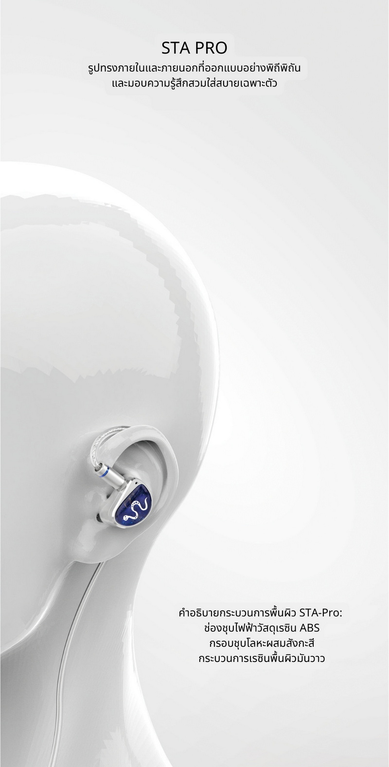 Ear Acoustic Audio STA-Pro หูฟัง IEMs 2 ไดรเวอร์ Dynamic เสียงโปร่งใส ประกันศูนย์ไทย