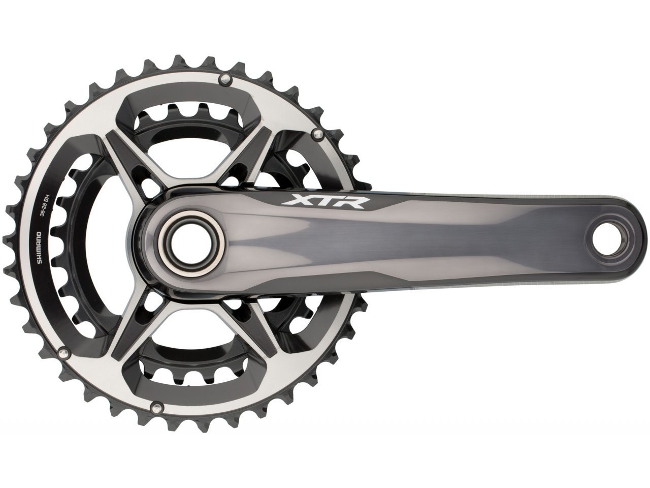 SHIMANO จาน XTR, FC-M9120-B2, 2 ชั้น, 12สปีด บู๊ทสเปค, 38X28T, 175, 170MM, มีกล่อง