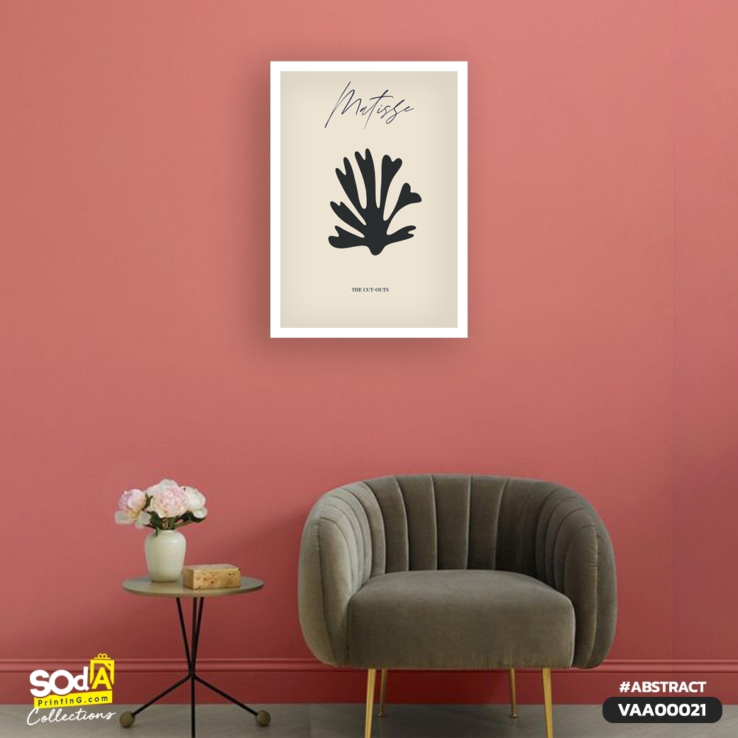 ภาพตกแต่งบ้านสำเร็จรูป Matisse Leaf VAA00021 #SOdAcollection #ภาพตกแต่งบ้านสไตล์แอ็บสแตรค #ABSTRACT