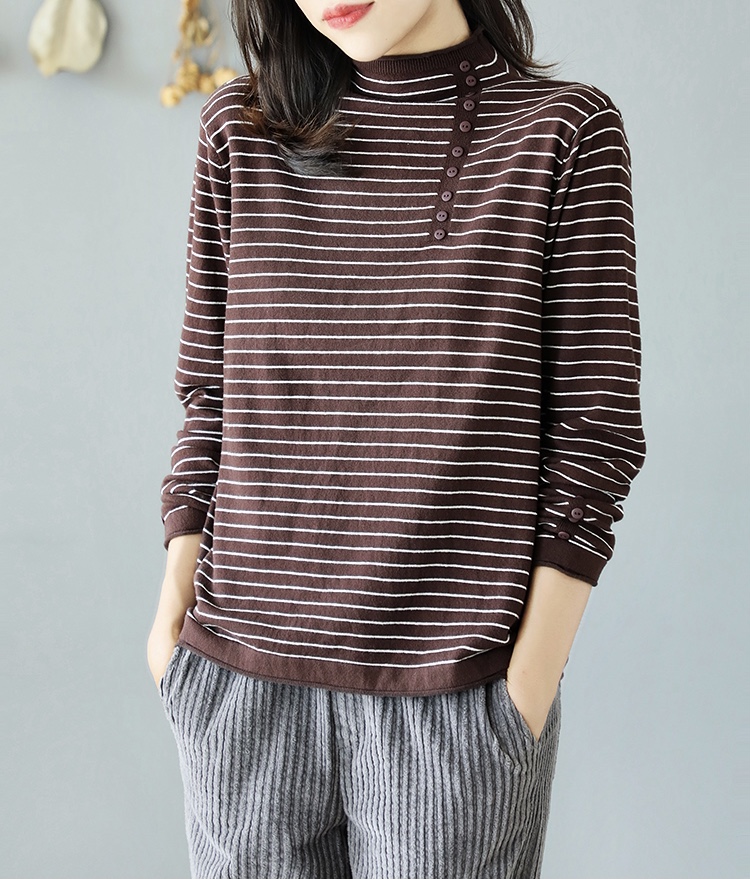 เสื้อยืดไหมพรมคอปีน