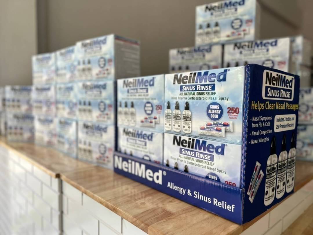 Neilmed Rinse Value set ขวดใส่น้ำเกลือ × 3ขวด ผงน้ำเกลือ × 250 ซอง สำเนา