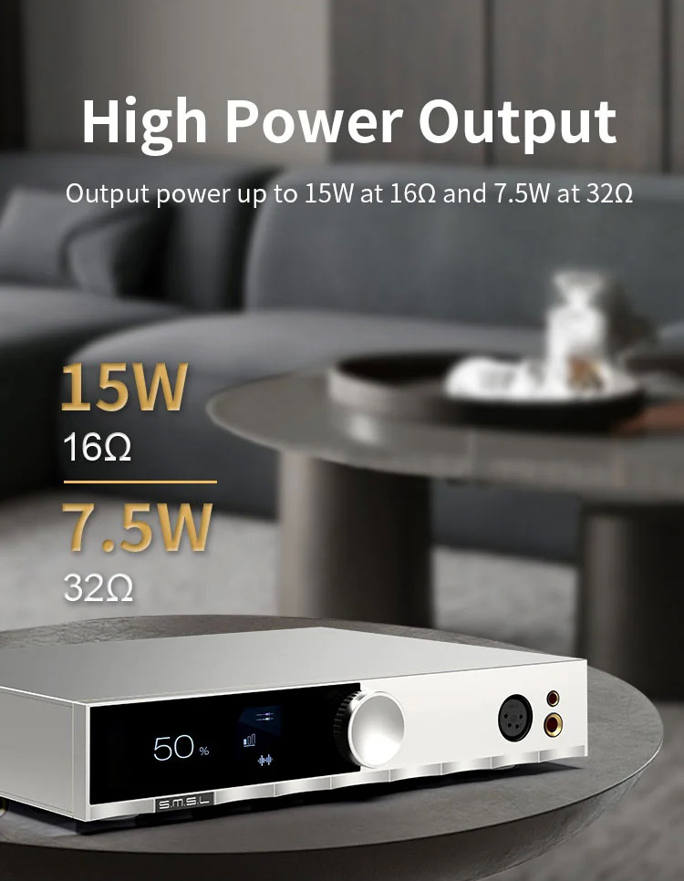 [สั่งจองล่วงหน้า] SMSL H400 แอมป์หูฟังตั้งโต๊ะความละเอียดสูง รองรับฟังก์ชันปรีแอมป์ระดับไฮเอนด์ ประกันศูนย์ไทย