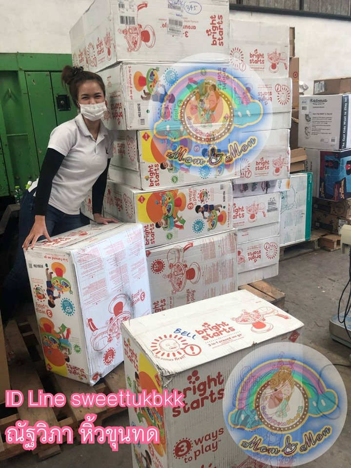 AWG Bright Starts Zippity Zoo 3in1 Around We Go เก้าอี้หัดเดินที่มาพร้อมโต๊ะกิจกรรม