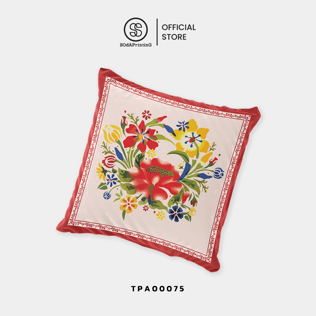 หมอนอิง Throw Pillow Flower II รหัส TPA00075 #หมอนอิง #SOdAPrintinG