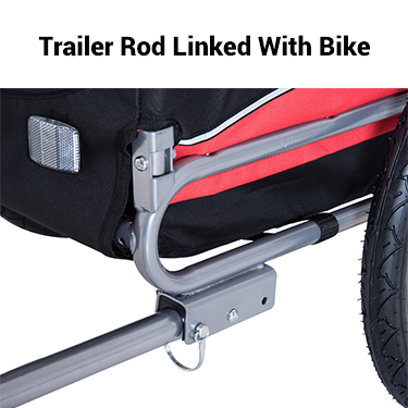 รถพ่วงจักรยาน 3 Horses Bicycle trailer for baby and cargo bicycle for advertising trailer