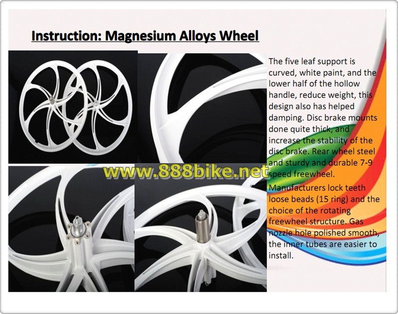 ล้อแม็กจักรยาน YM Magnesium wheel สำหรับรถฟิกเกียร์ 26 (ล้อหลัง)