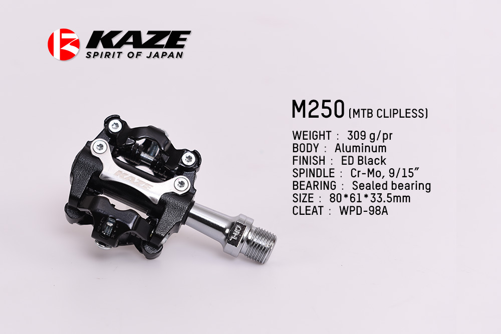 บันไดเสือภูเขา PEARL M250 MTB CLIPLESS แกนโครโม แบร์ริ่ง