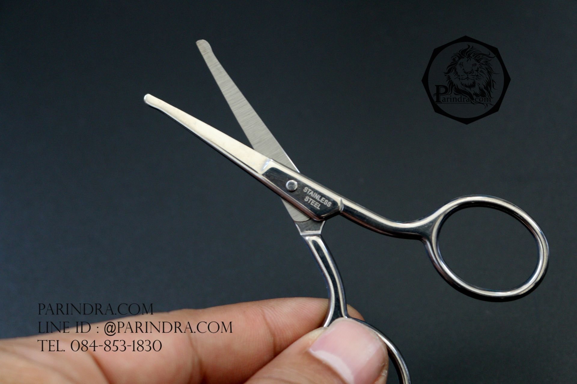 กรรไกรเล็มขนจมูกหรือหนวด Rhino Brand No.S30 ปลายมน คมมาก ทำจากแสตนเลส