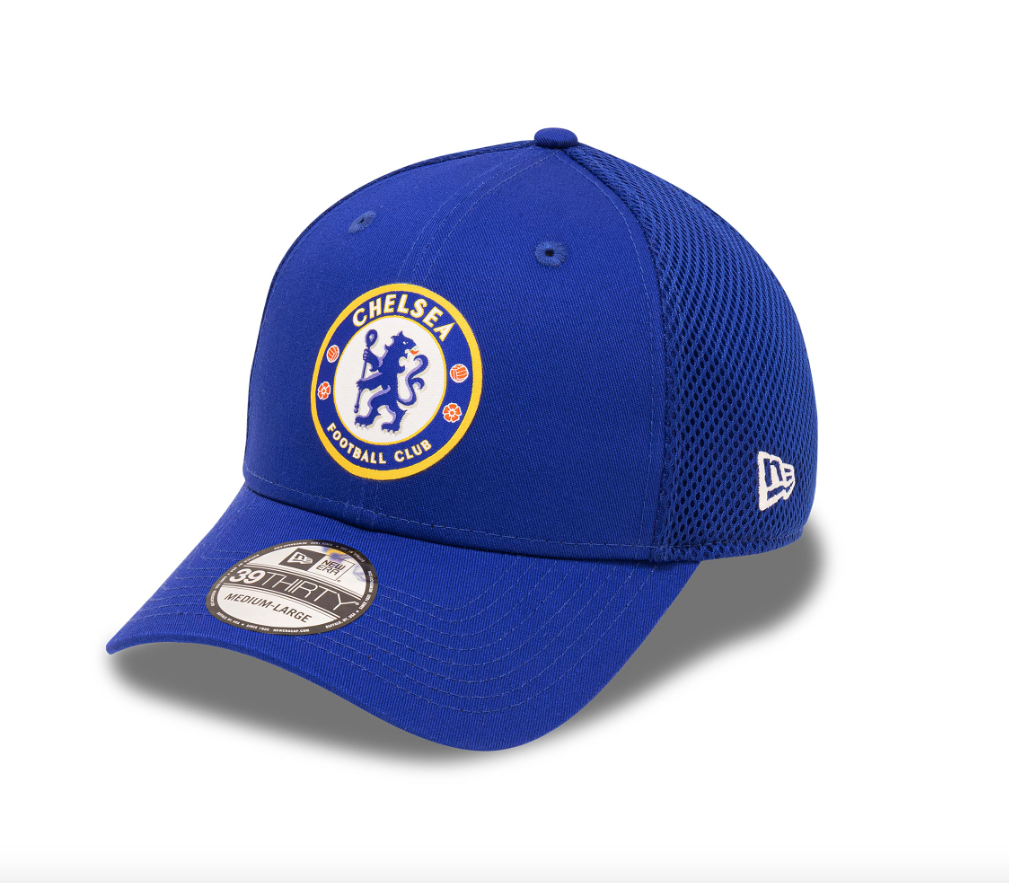 หมวกแก๊ปเชลซี New Era Mesh 39THIRTY สีน้ำเงินของแท้