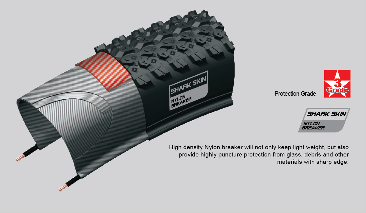 ยางนอกจักรยานเสือภูเขา CHAOYANG "HYDRA" 27.5x1.5 ขอบลวด (SHARK) H-5150 ,w113054(พัสดุธรรมดาหรือEMSเท่านั้น)