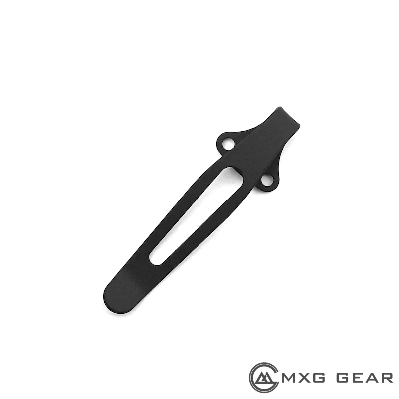 Titanium Deep Carry Pocket Clip For Spyderco Native 5 Lightweight FRN