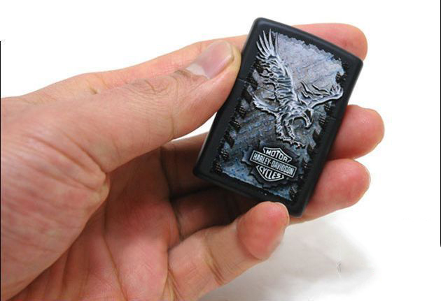 ไฟแช็ค Zippo แท้ "Harley Davidson - IRON Eagle Black Matte " #Zippo 28485 แท้นำเข้า 100%