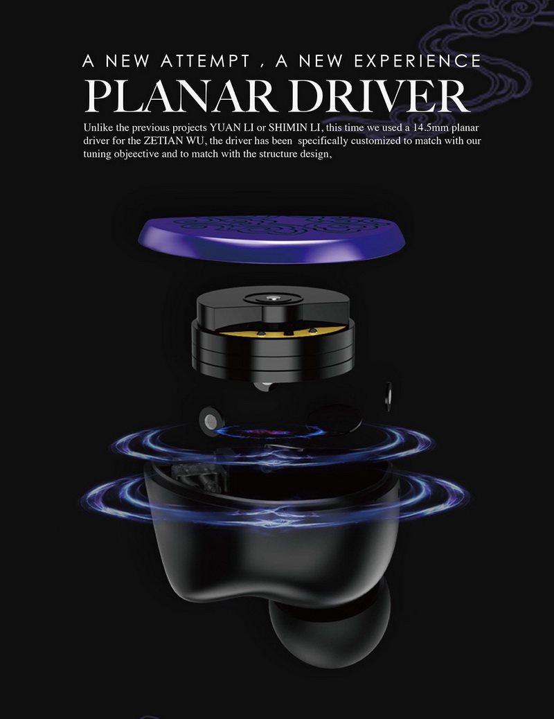 Tangzu ZeTian WU หูฟัง IEMs ไดรเวอร์ PLANAR 14.5 mm ประกันศูนย์ไทย