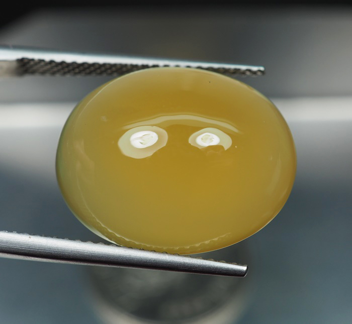 คาลซิโดนีสีเหลือง(Yellow Chalcedony) 15.52 กะรัต