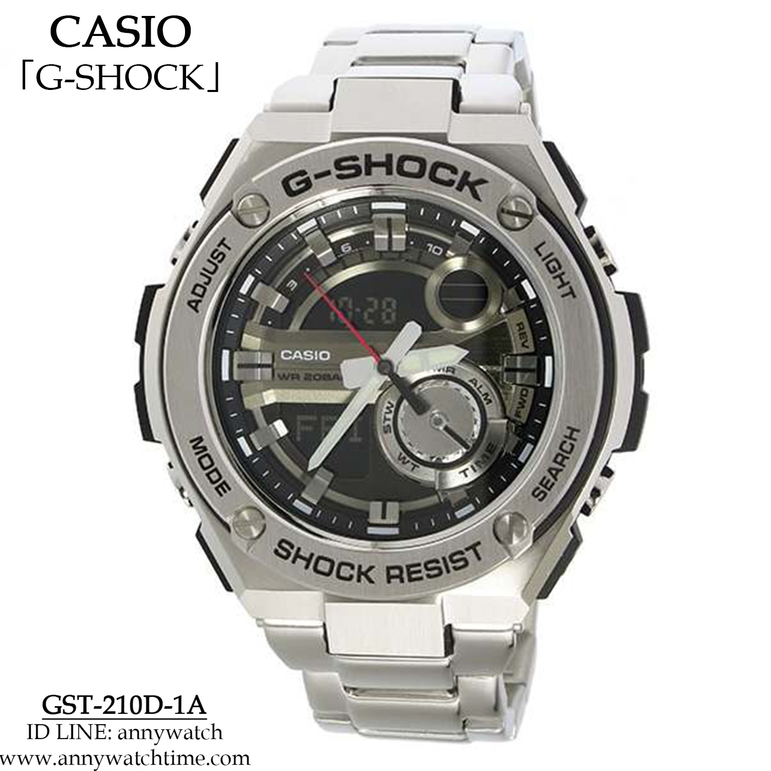 CASIO GST-210D-1A