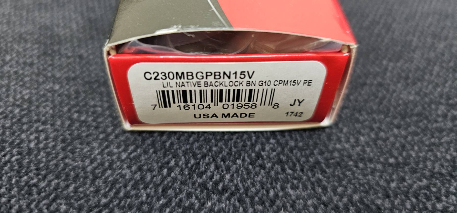 SPYDERCO LIL' NATIVE MID BACK LOCK BROWN G-10 CPM 15V SPRINT RUN