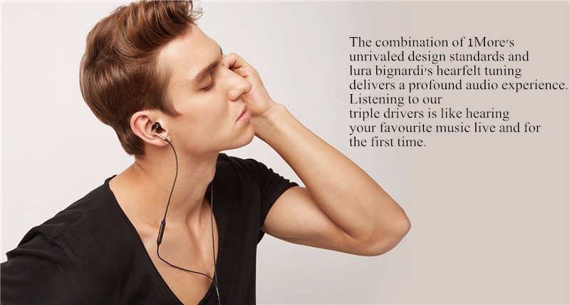 ขาย 1MORE Triple Driver E1001 หูฟัง 3ไดรเวอร์ตัวท้อป 2Balanced Armatures + 1dynamic บอดี้อลูมี เนียมหรู