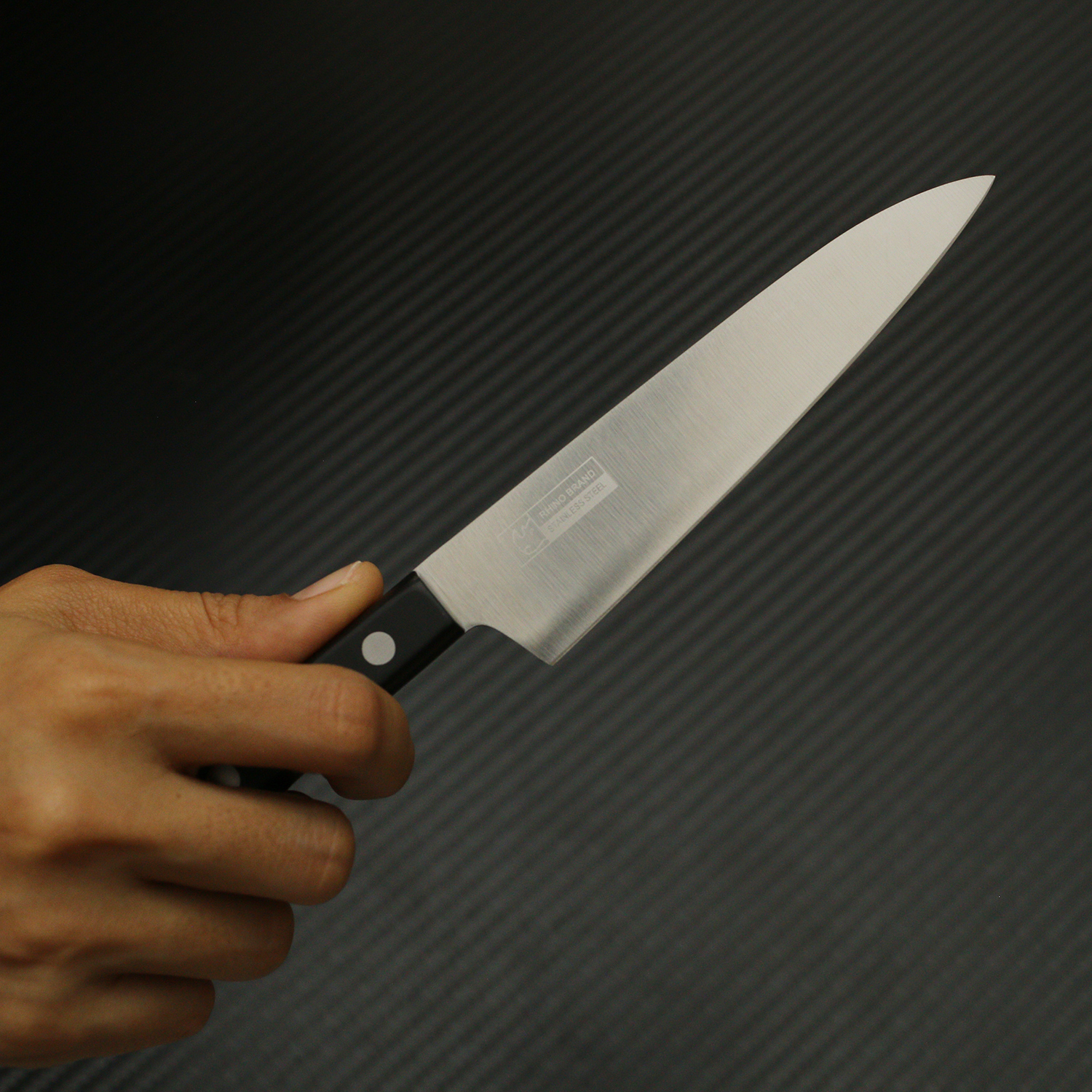 มีดทำครัวเล็ก RHINO BRAND No.5107 *PREMIUM* UTILITY KNIFE ด้ามพลาสติกผสมเรซิ่น ขนาด 9 นิ้ว (ของแท้)