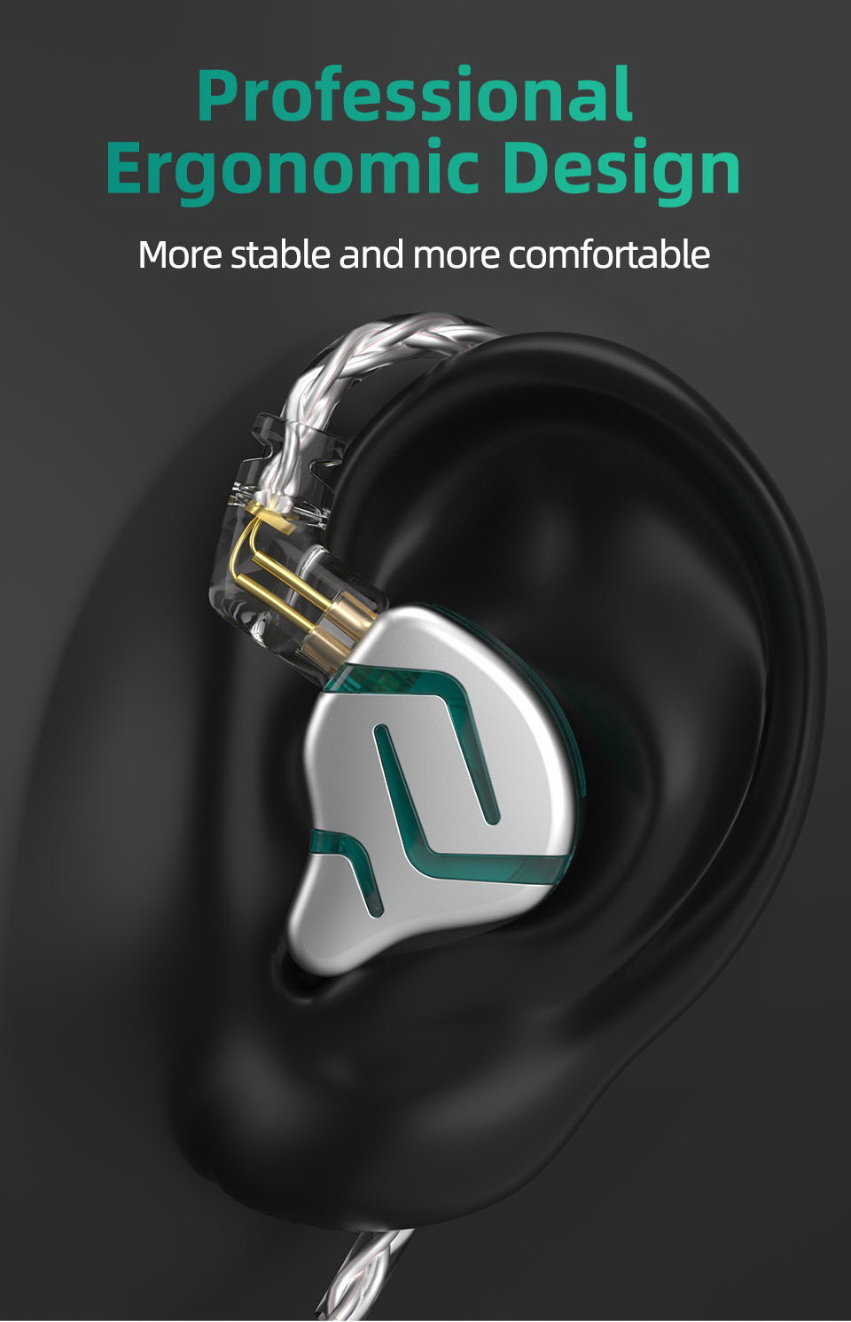 ขาย KZ ZES หูฟัง 2 ไดรเวอร์ Electrostatic + Dynamic ประกันศูนย์ไทย