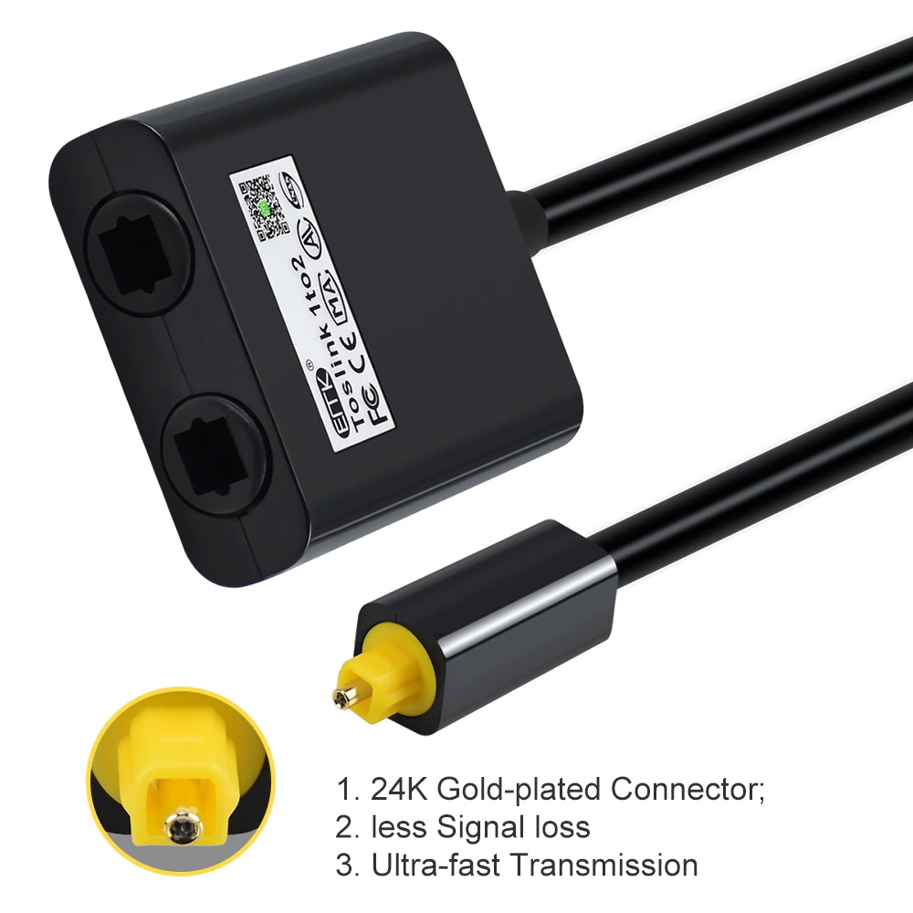 ขาย ERTK Optical HUB ตัวแยกสัญญาณ Optical แบบ เข้า 1 ออก 2 หัว