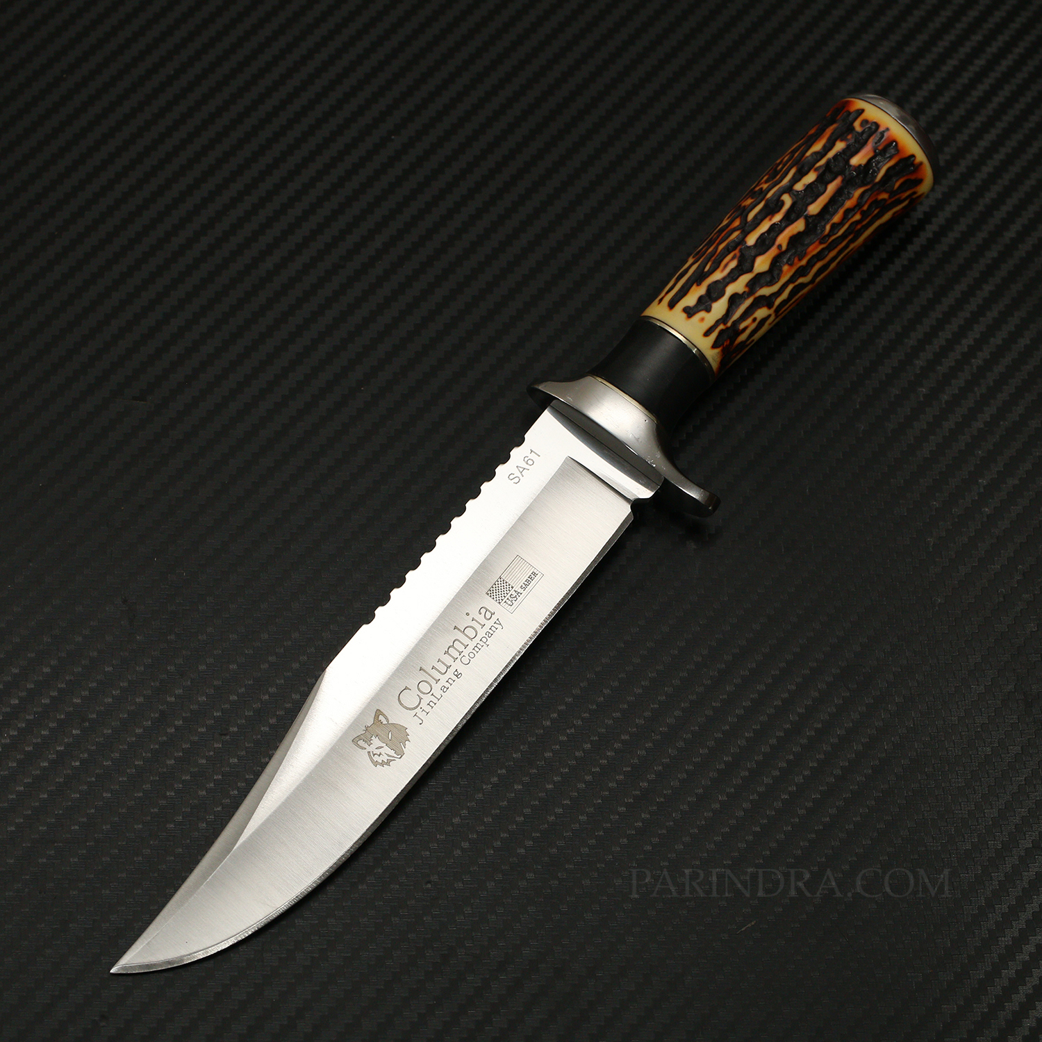มีดเดินป่า COLUMBIA รุ่น SA61 ด้ามอะคริลิก ลายเขากวาง
