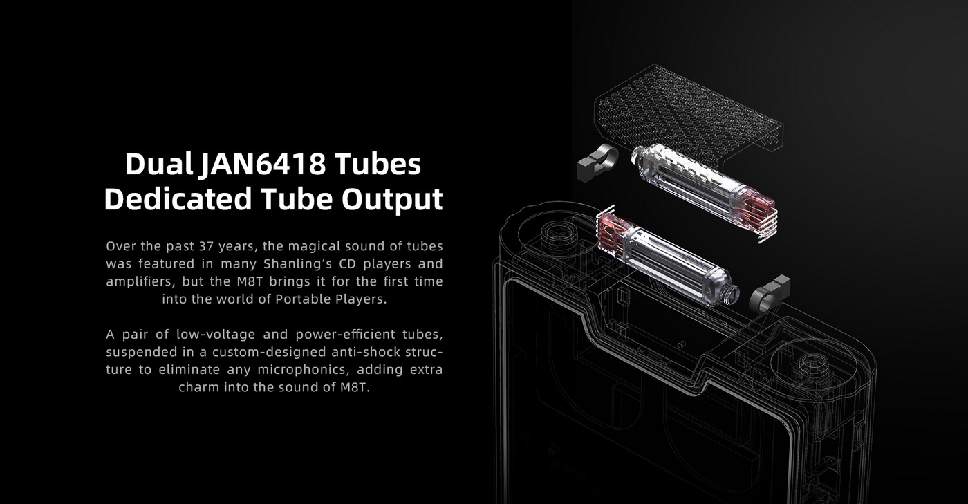 Shanling M8T DAP เครื่องเล่นพกพาหลอดแก้ว ระบบ Android 13 ระดับเรือธง ประกันศูนย์ไทย